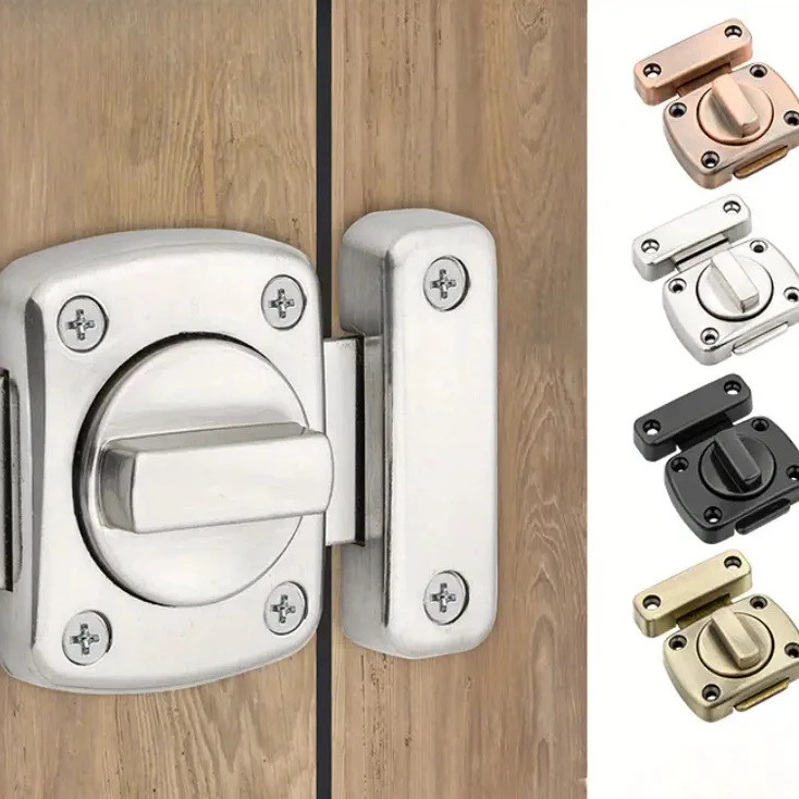 Fechadura Trava De Segurança Porta De Aço Inox Tranca Anti Roubo Fácil instalação em Oferta na Shopee