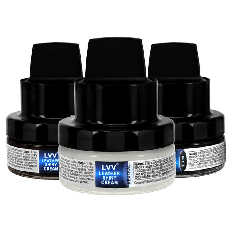 Creme de sapato de brilho rápido LVV importado da ue vem com cabeça de esponja pessoas preguiçosas sapato polonês-livre 