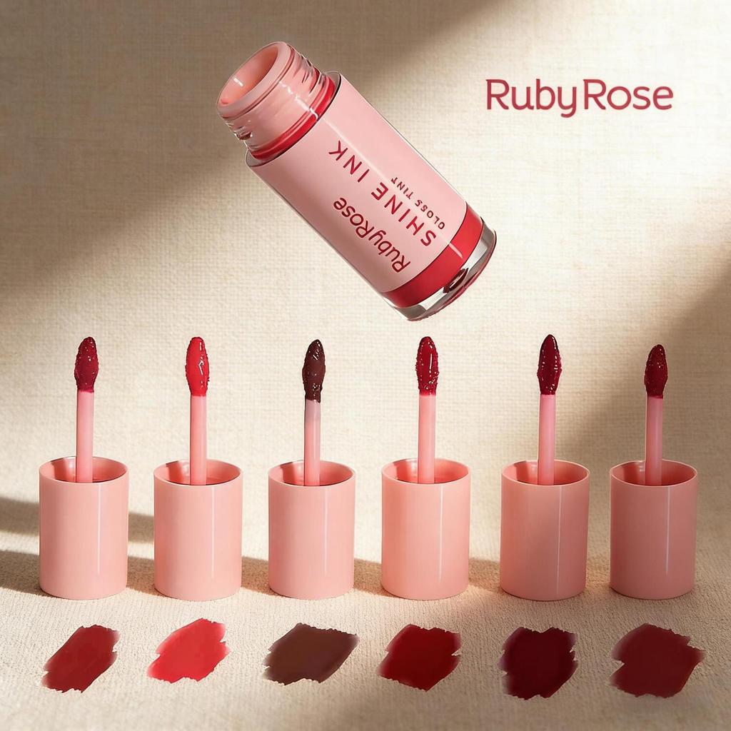 Ruby Rose Gloss Tint Shine INK - Coleção Rosa HB-L6600