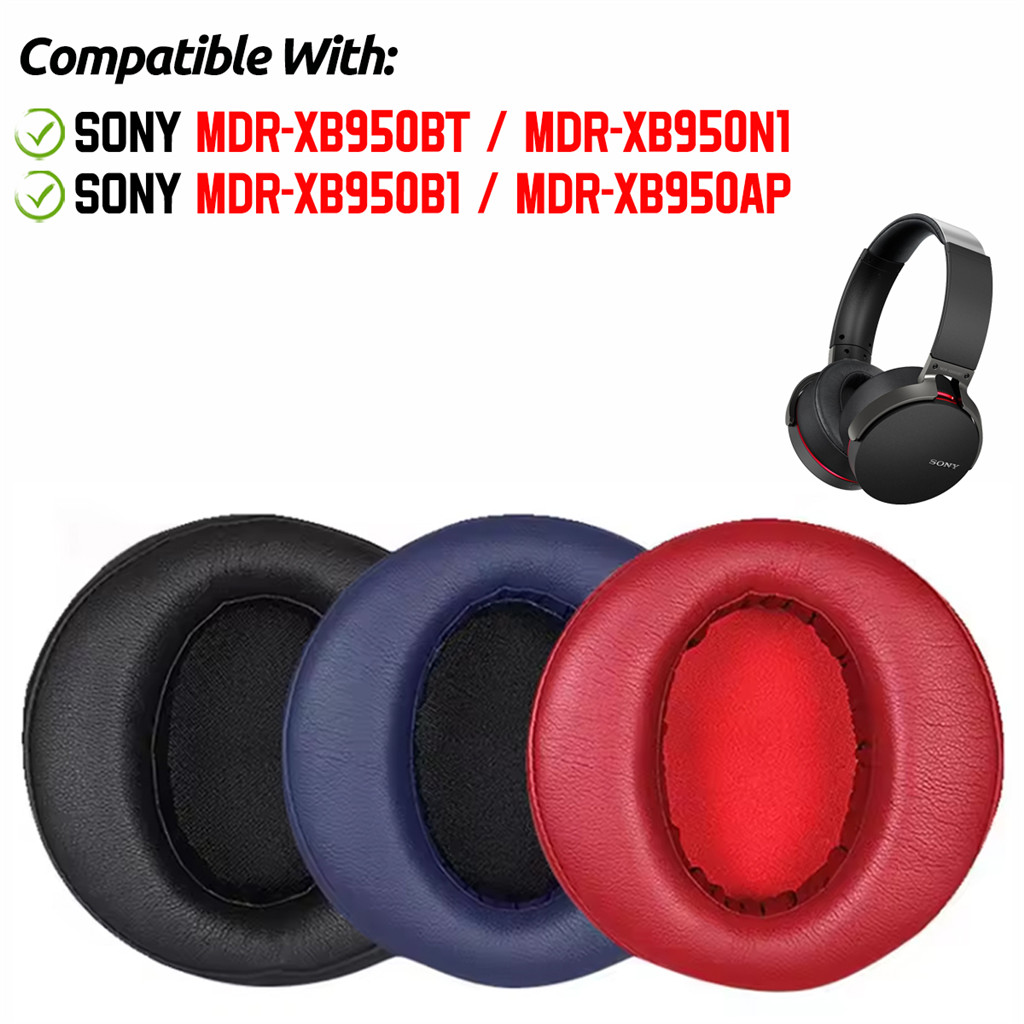 Para Sony MDR-XB950BT XB950N1 XB950B1 XB950AP Fone De Ouvido Earpads Almofada Esponja Earmuffs Substituição Capa