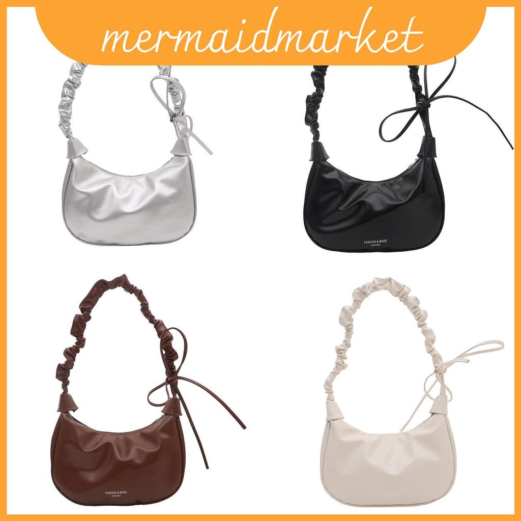 Saco Delicado Elegante Do Plutônio Couro Com Detalhe Enrugado E Mulheres Interiores Para O Armazenamento