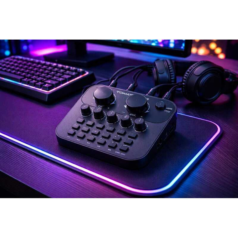 Mesa de Som Digital Tomate MPS-005 - Mixer com Efeitos para Podcast, Live e Karaokê em Oferta na Shopee