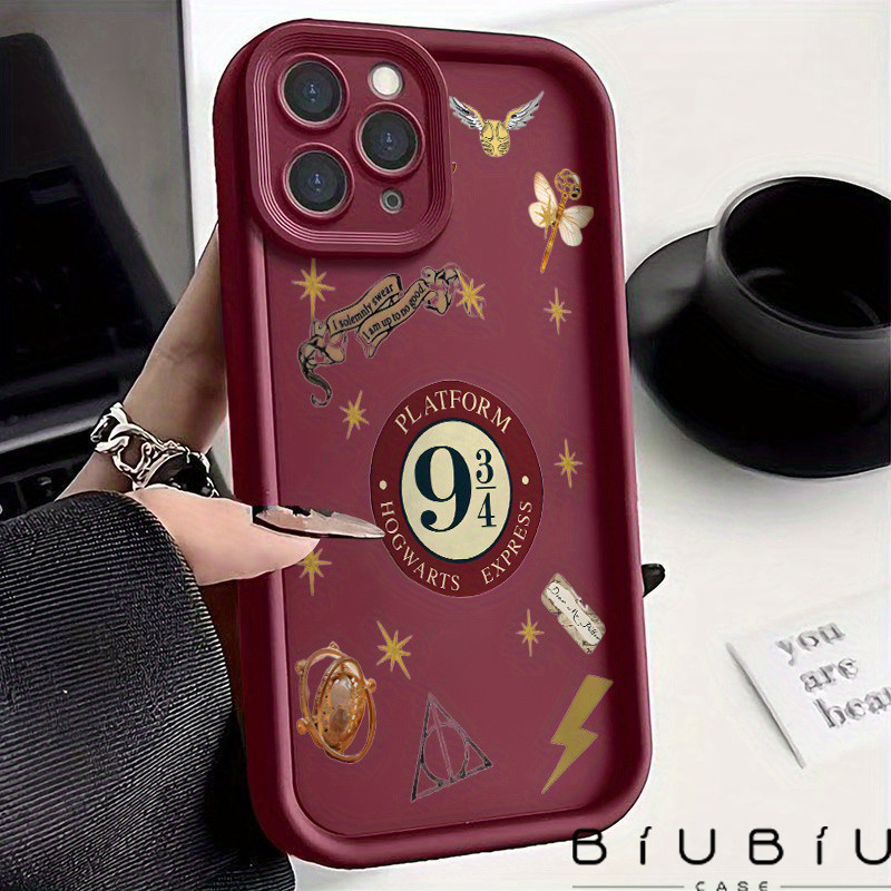 Capinha Capa Branca com Design de Ícones do Harry Potter Para iPhone 11 14 15 16 12 17 13 pro max 7/8 plus em Oferta na Shopee