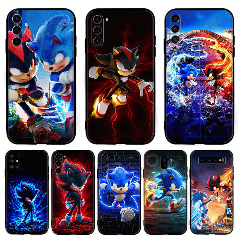 Para Samsung A32 A33 A34 A35 A50 A50S A30S A51 A52 A52S A53 A54 Sonic the Hedgehog 3Y31 silicone Preto Telefone Capa Tra