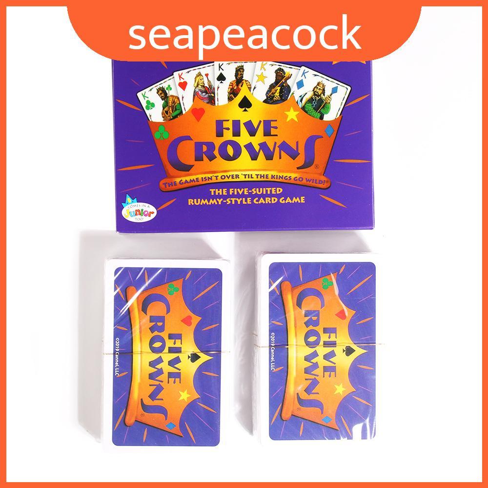 Coleção De Jogos De Cartas Em Inglês Premium Five Crown And Quiddler Material De Papel De Cobre Aumenta Habilidades Cogn