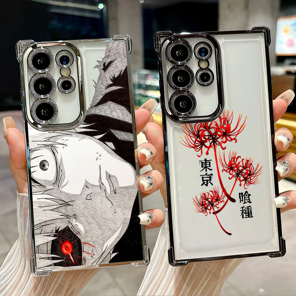Anime Tokyo Ghoul Capa Transparente Quente Para Samsung S26 S25 S24 S23 S22 S21 Ultra S25FE Plus S26EDGE A57 A37 De Tele