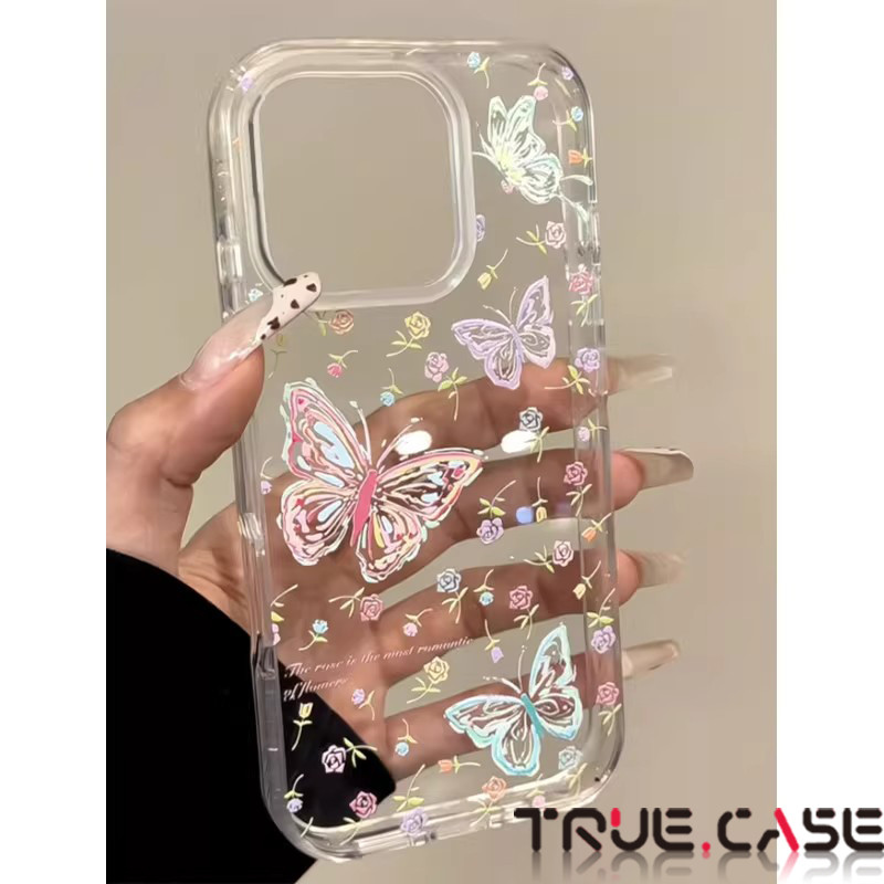 Flores pequenas Capinha Capa de Transparente Para iPhone 11 14 15 16 12 17 13 pro max 7/8 plus produto em alta em Oferta na Shopee