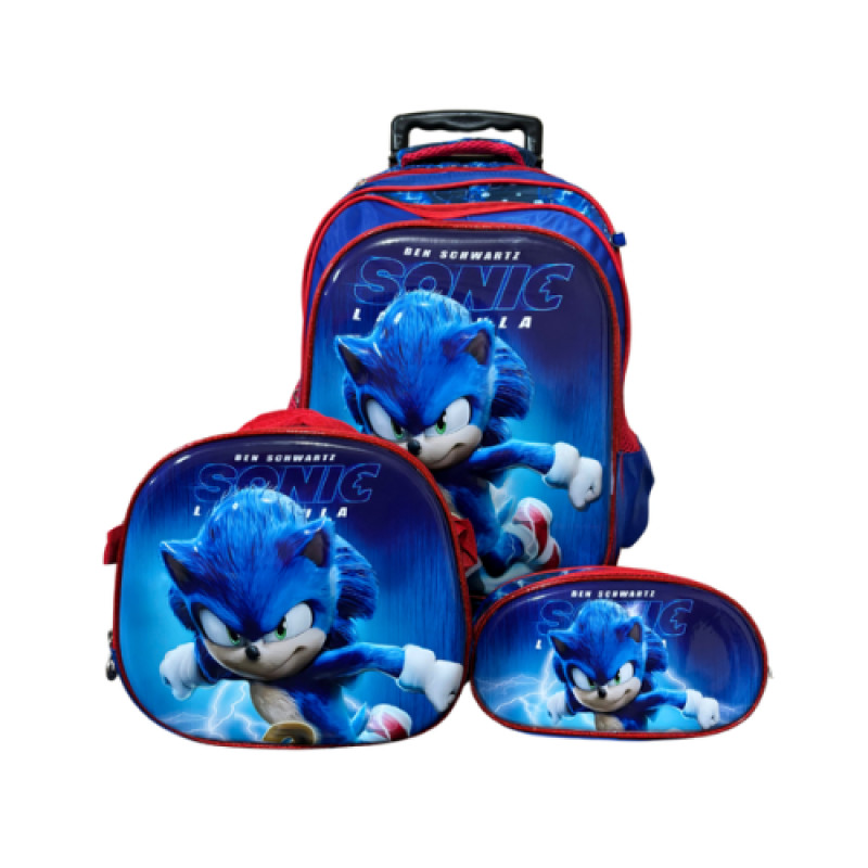 Kit Mochila 3D Rodinha Infantil Princesa Lilás Escolar Feminina Estampa Desenho Estilo Conto de Fadas