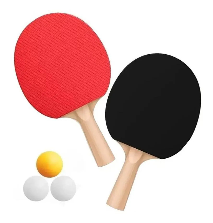 Kit Raquete Ping Pong + 3 Bolinhas: Diversão Garantida!
