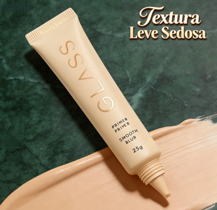 Ruby Rose primer facial smooth blur textura - Textura Leve Sedosa , Acabamento Acetinado   ✨ Envío rápido