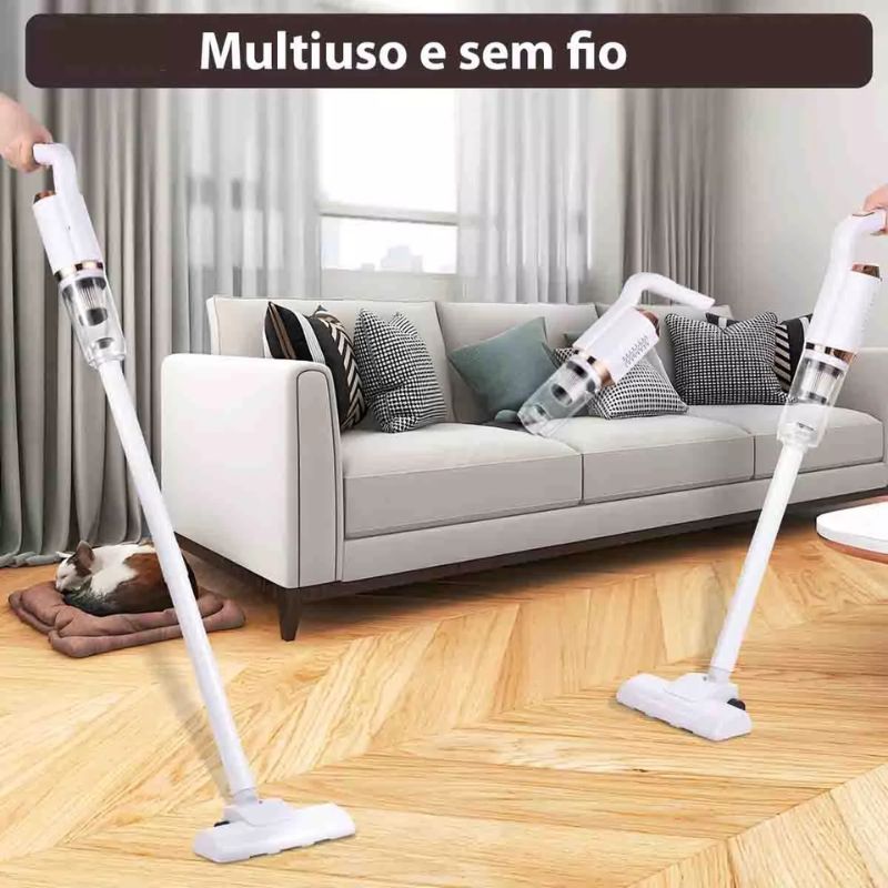 Aspirador Vertical Sem Fio: Potente e Portátil!
