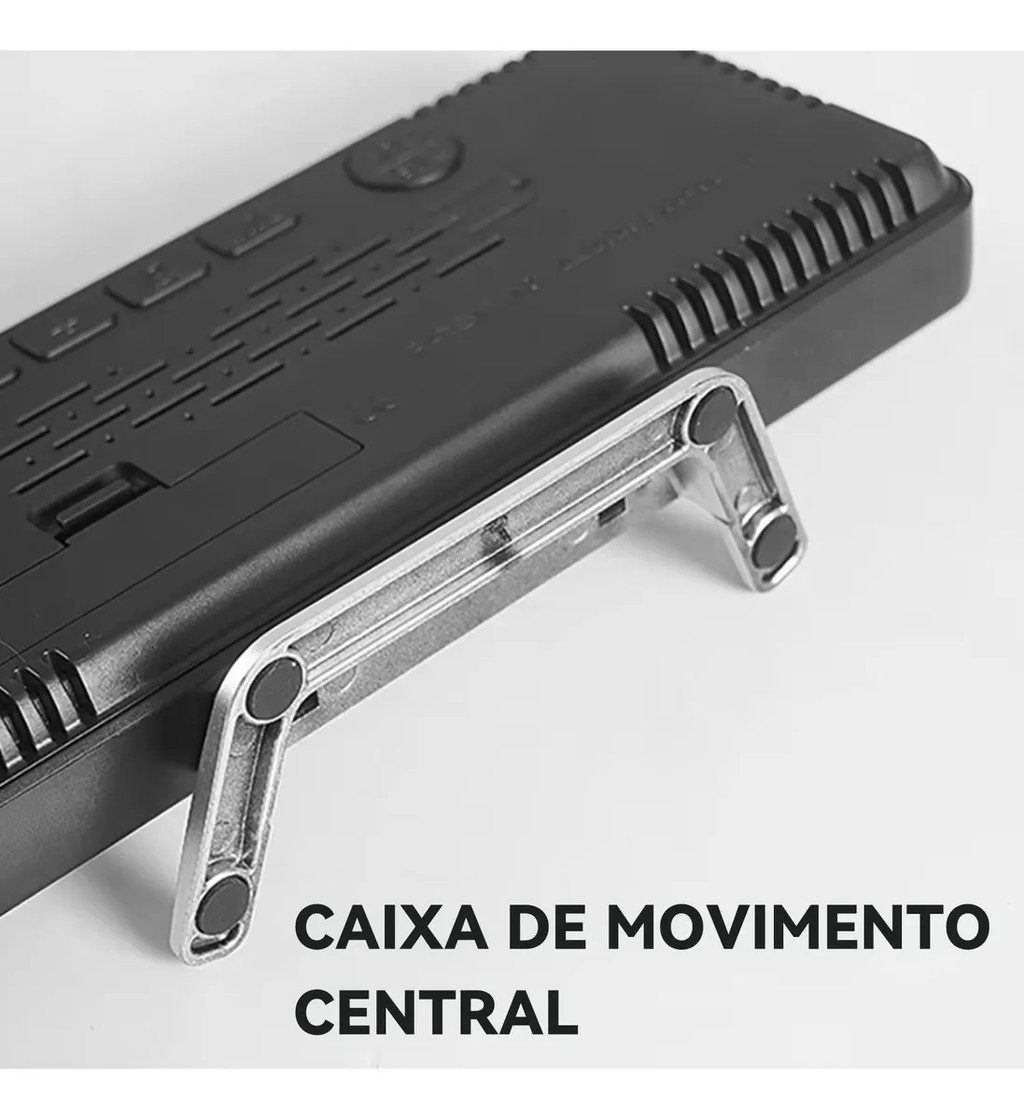 Despertador Mesa LED + Visor Espelhado - Luz Noturna