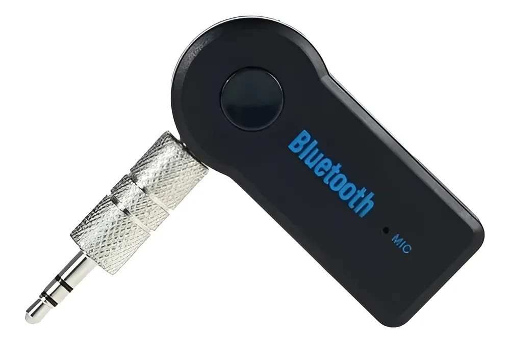 Adaptador Bluetooth Veicular P2 Receptor Conversor Carro Audio Musica Handsfree USB Compacto LED