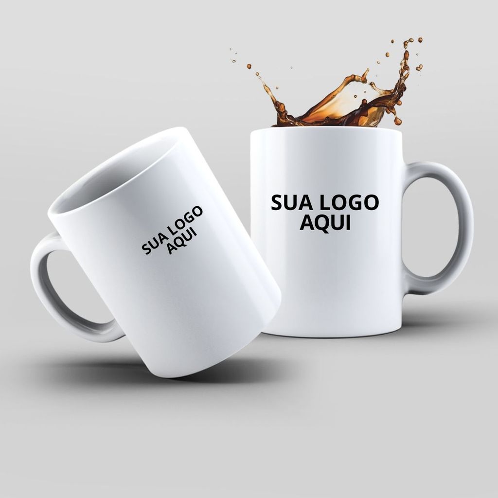 Caneca Personalizada em Porcelana 325ml - Sua Arte Única