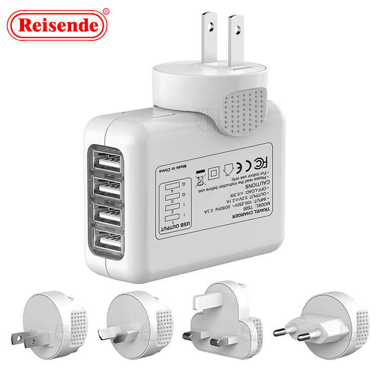 Carregador 2.1A 2 portas 3 portas 4 portas 6 portas USB carregador de viagem carregamento de parede carregador de cabeça