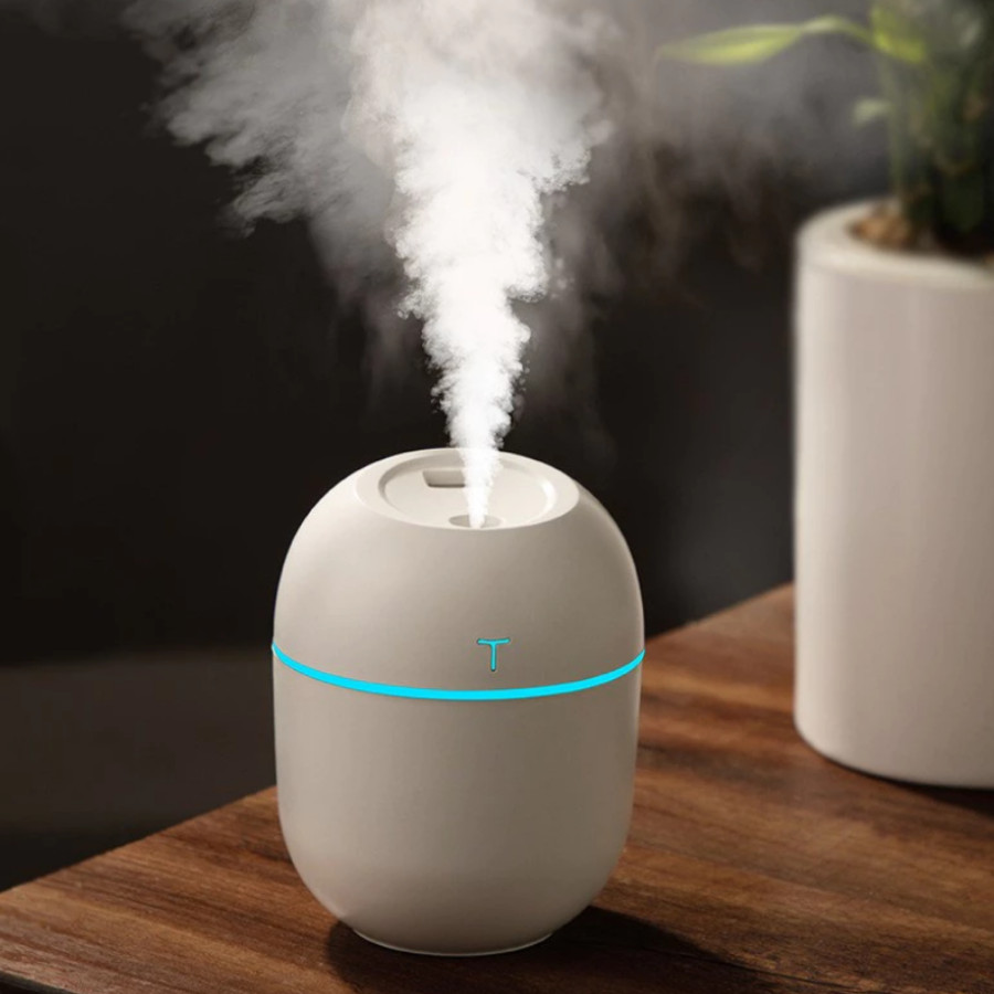 Mini Umidificador e Difusor Aromatizador Egg Portátil USB | LED para Casa e Escritório