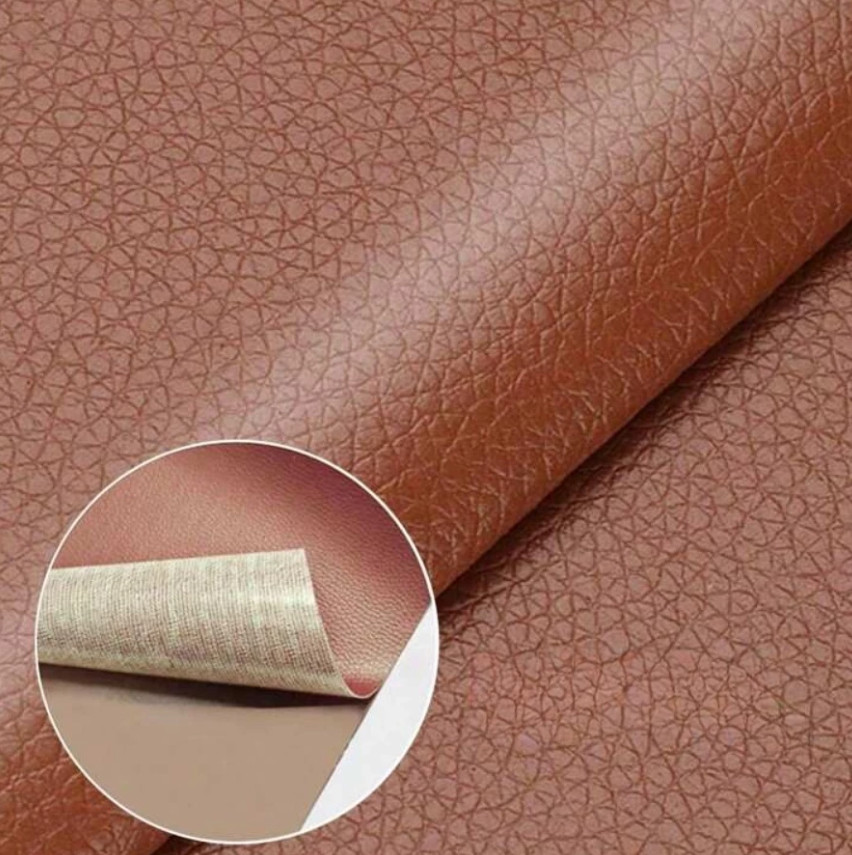 Reparo para Couro Sintético Marrom 20x30cm – Adesivo para Sofá, Cadeira e Estofados