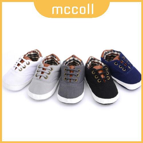 Tênis Durável Da Sola Macia Do Bebê Menino Em Lona Algodão Para Os Pés Pequenos