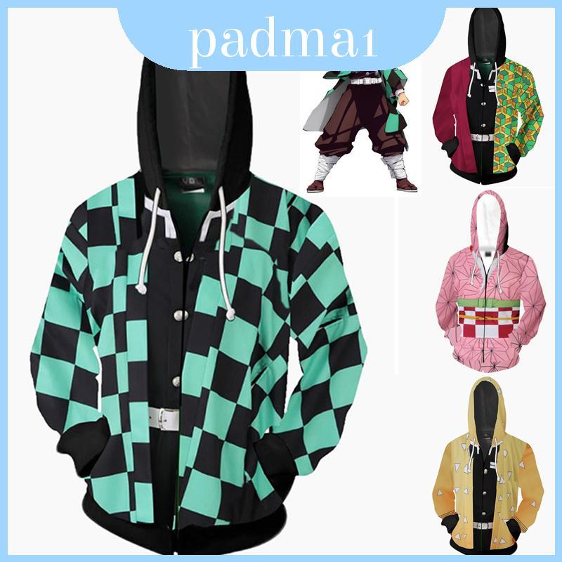 Demon Cozy Slayer Kimetsu No Yaiba Jaqueta Respirável Moletom Com Capuz