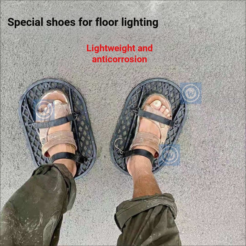 Sapatos Coletores De Luz Para Piso De Concreto ABS Material Cimento Suavizante Construção De Solo Light-Collect