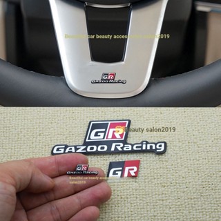 Adequado Para O Toyota GR Autocolante Gazoo Racing Metal Carro Logotipo SPORT Yazoo YARIS Corolla GT86 Reiz Volante Centro Console Decoração De Interior