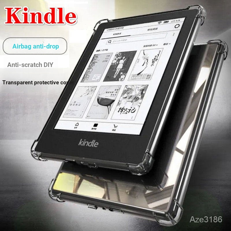 Capa protetora Kindle Protective Amazon Paperwhite 2 3 4 5 Fire HD 8 10 Oásis Airbag Transparente Capa protetora de borracha macia