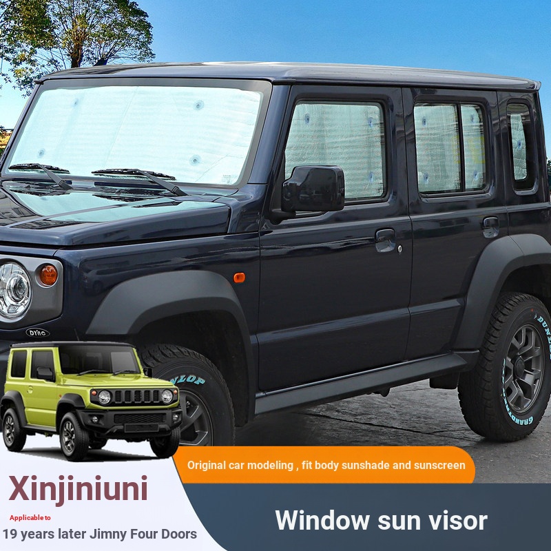 Adequado para Suzuki Janela Viseira Solar Pára-brisa Dianteiro Protetor Solar 19-25 Estilos Jimny Janela Lateral Isolame
