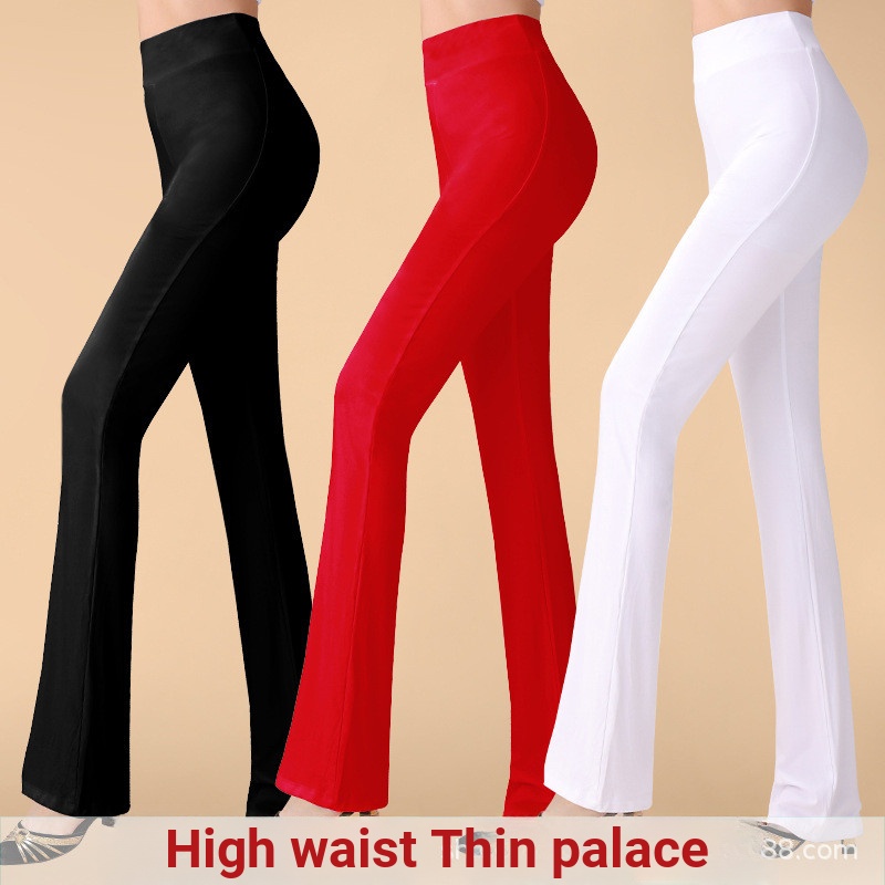 Traje de dança quadrada Modal Culottes dança latina prática terno calças de dança do corpo calças femininas calças espor