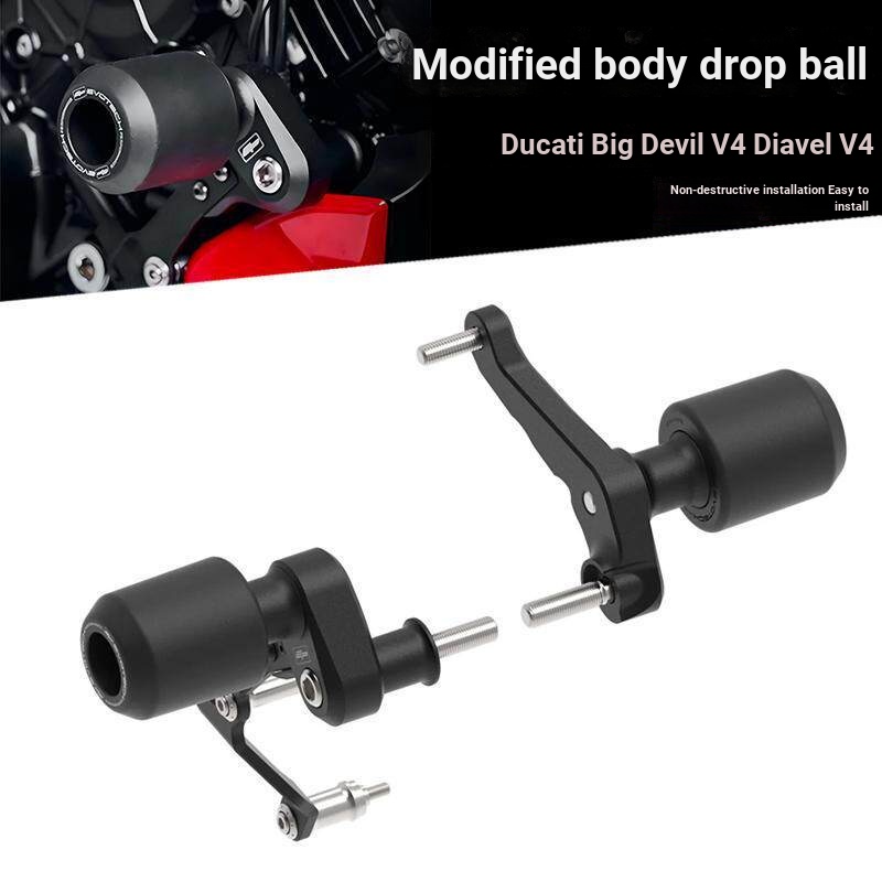 Adequado para Ducati Diavel v4 grande diabo v4 corpo modificado bola resistente ao choque vara guarda barra acessórios