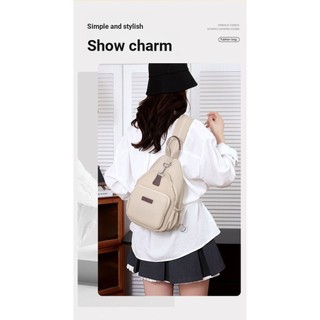 Bolsa de peito Mochila multifuncional leve de grande capacidade à prova d'água Bolsa mensageiro Oxford Pano All-Match Bo