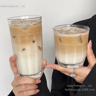 Café Retro extração copo de café gelado copo de água australiano copo branco copo de vidro bebida fria copo de suco copo