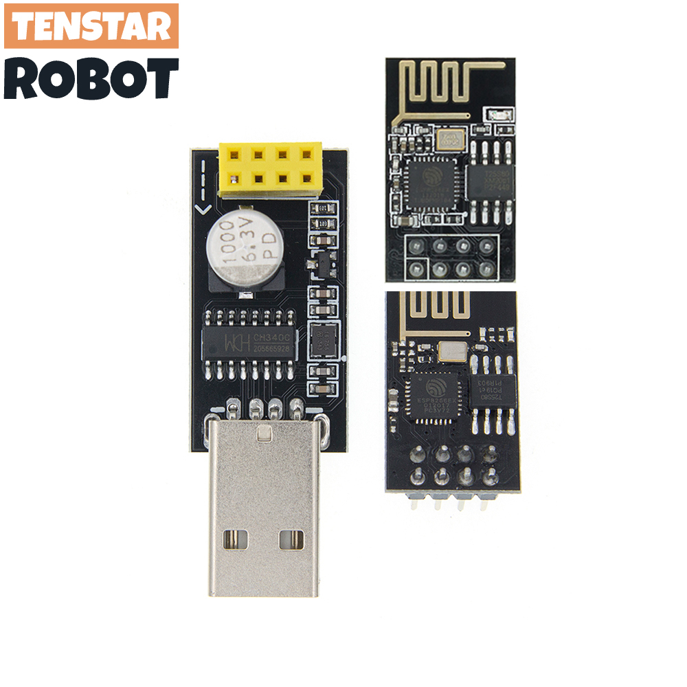 Módulo USB Para ESP8266 WIFI ESP-01 01S Placa Adaptadora Telefone De Computador Microcontrolador De Comunicação Sem Fio