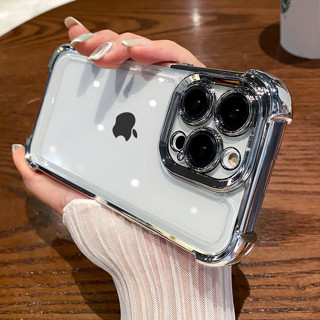 Airbag Caixa Telefônica anti-Queda De Quatro Cantos Compatível Com iPhone 11 12 13 14 Pro Max Dura Acrílica