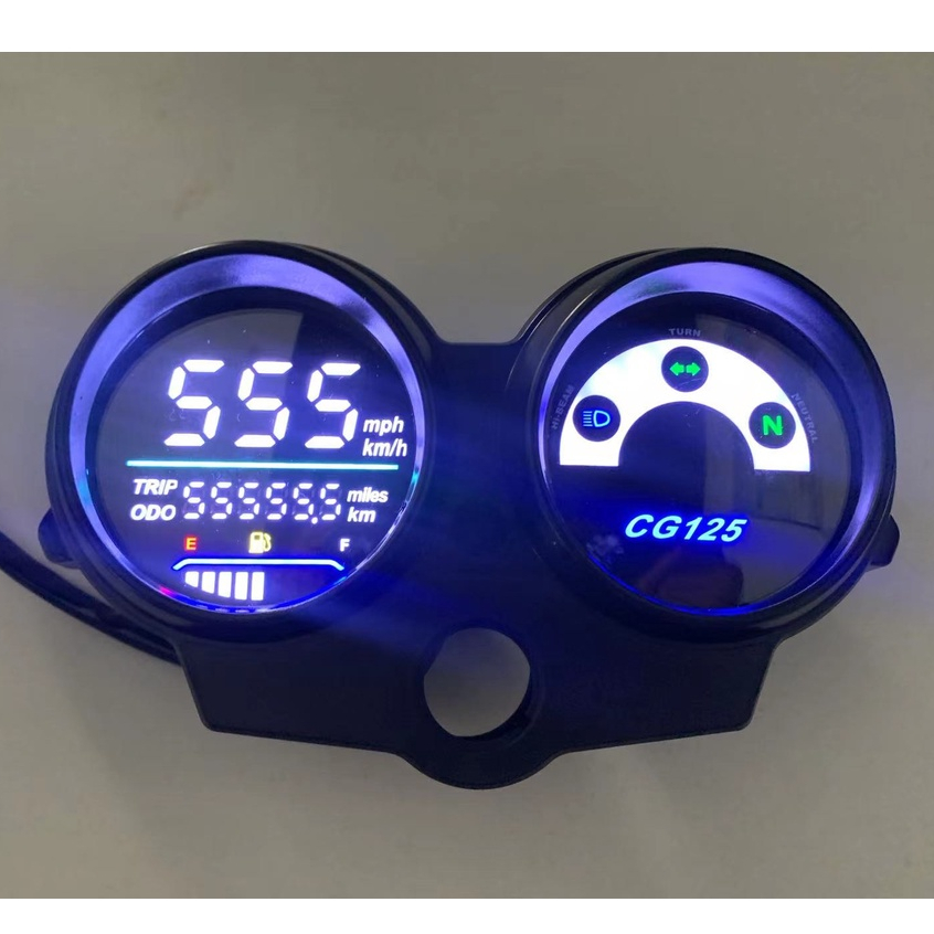 Instrumentos Digitais De Velocímetro De Motocicleta Dashboad Brasil Painel Digital Para CG125 Ano 2000-2008 Ventilador 125 Titan 125 2013 Porta-Cartões