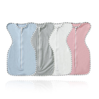 Saco De Dormir De Bebê Com Zíper De 2 Vias Recém-Nascidos Braços Design De Uma Peça Transporte Infantil Algodão Swaddle em Oferta na Shopee