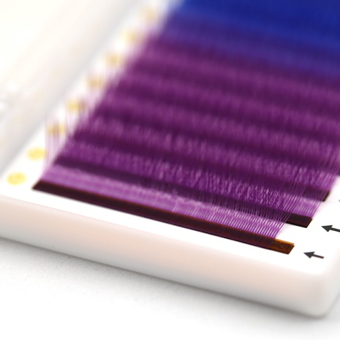 Qbeautylashes cílios coloridos y 0.07 volume brasileiro cílios y Extensão de cílios