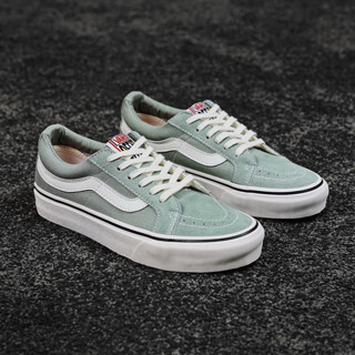 VA & 0ONS SK8-LOW Mint Green Retro Clássico Versátil E Confortável Sapatos De Lona Respirável-165