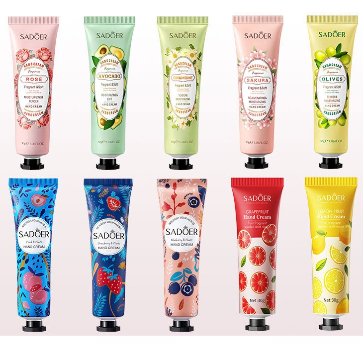 SADOER Creme De MãOs Hidratante Sabor Frutado Beleza Cuidados