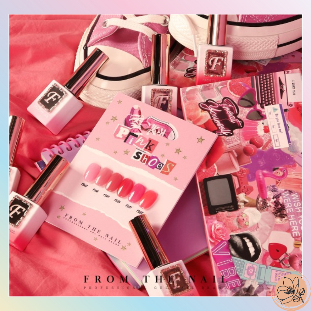 Da Unha x Sapatos Rosa Conjunto De 6 Cores Xarope Prego