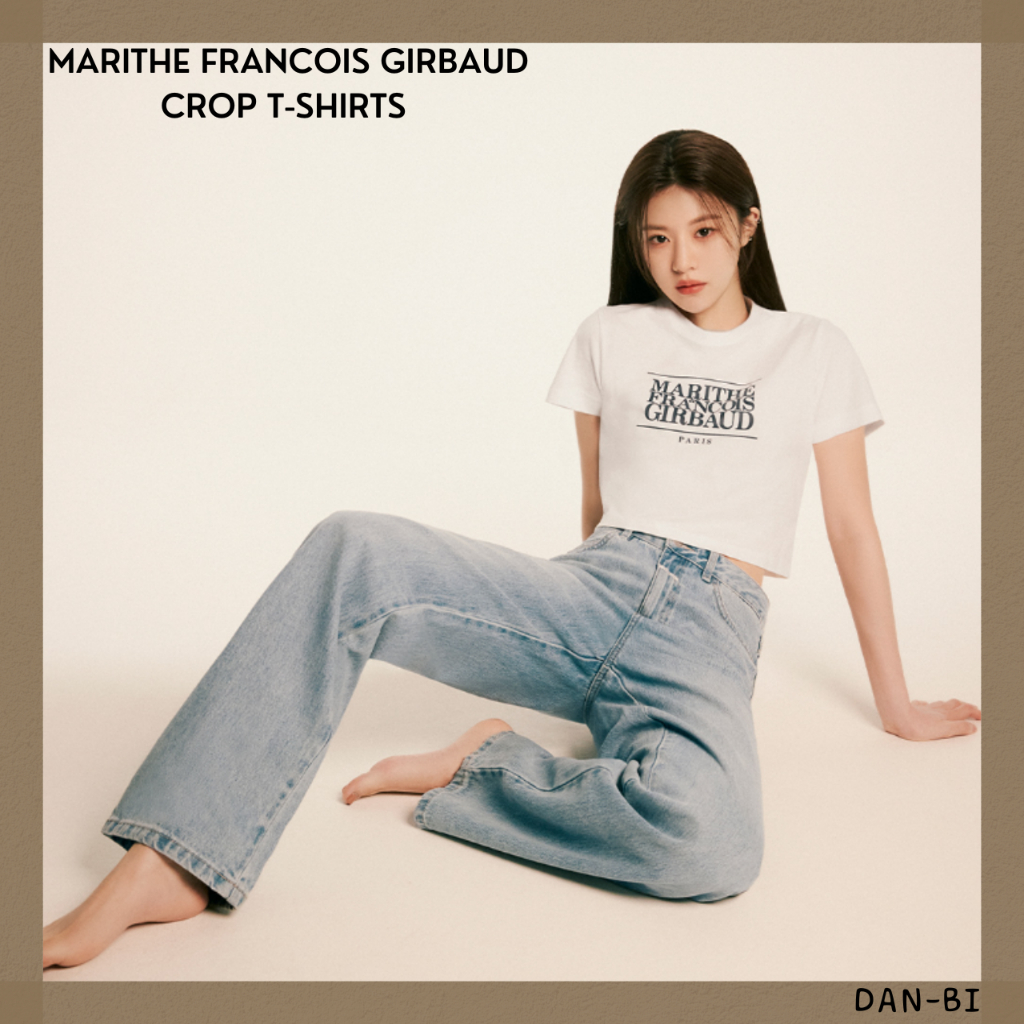 [MARITHE FRANCOIS GIRBAUD] W CLASSIC LOGO CROP TEE/100 % Autêntico/Última Promoção 06.06