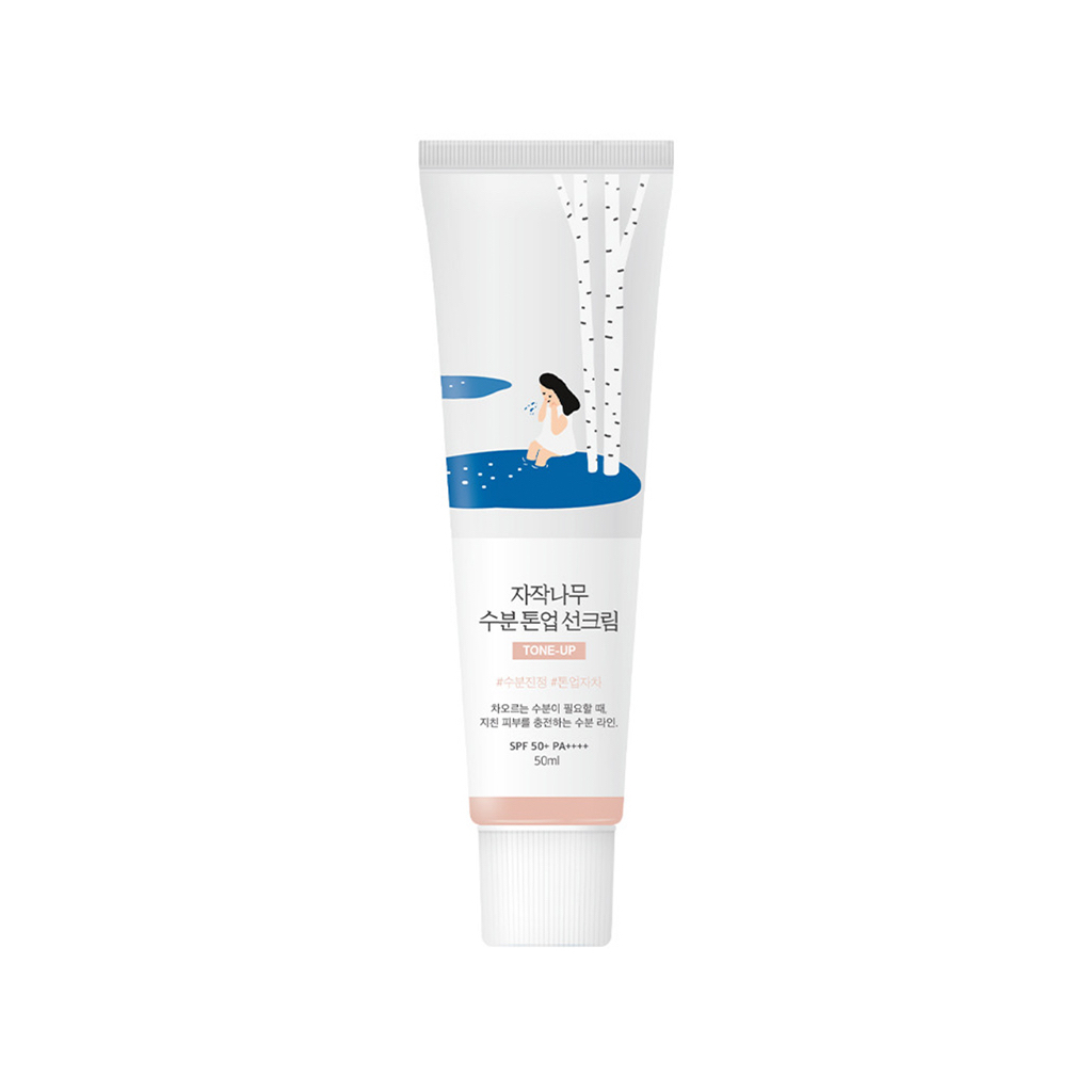 round lab birch juice moisturizing tone up sun cream 50ml spf50+ pa++++ caseless - Beauty