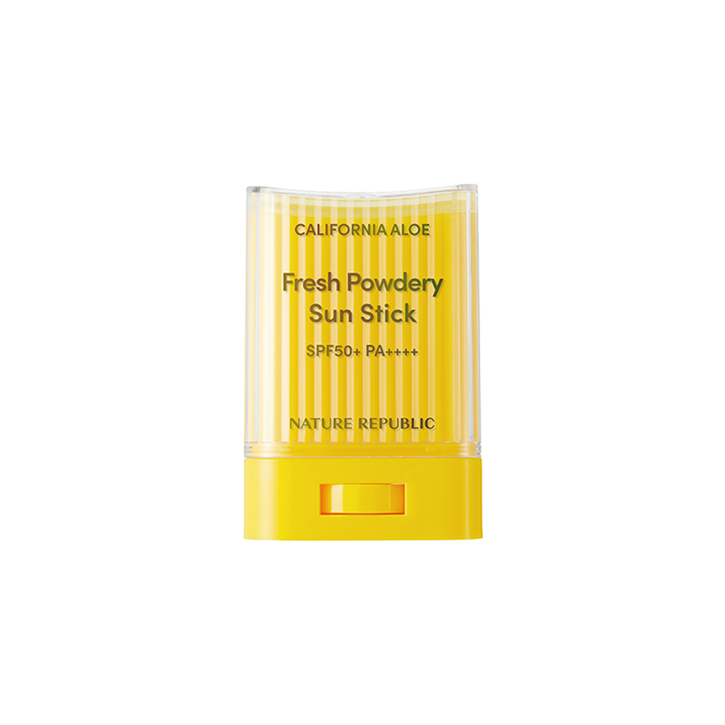 nature republic california aloe fresh powdery sun stick spf50+ pa++++ 24g - Beauty
