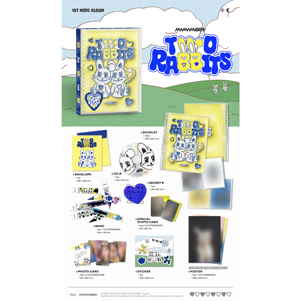 MAMAMOO+ 1st Mini Album TWO RABBITS_ Standard Ver. - detalhe