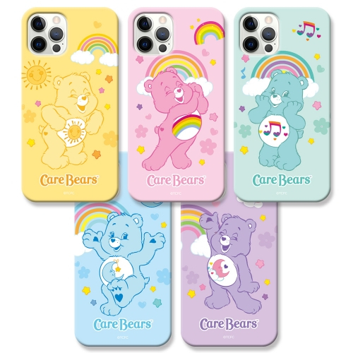 🇰🇷 【 Korean Estojo Telefônico Collection 】 Hard Slim Pretty Cute Design Care Bears Galaxy Samsung Compatível Para iPhone 14 13 12 11 pro max mini