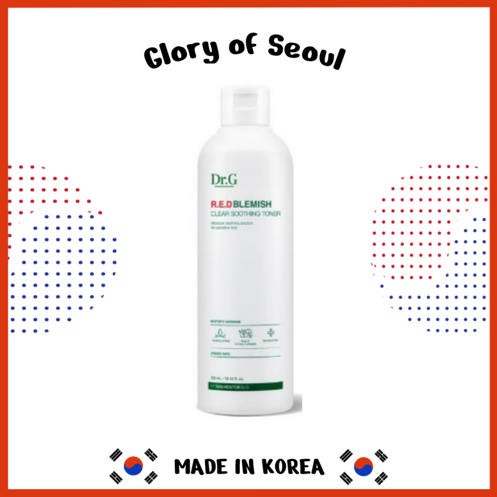 DR.G Vermelho de manchas vermelhas toner suave e calmante, 300ml em Oferta na Shopee