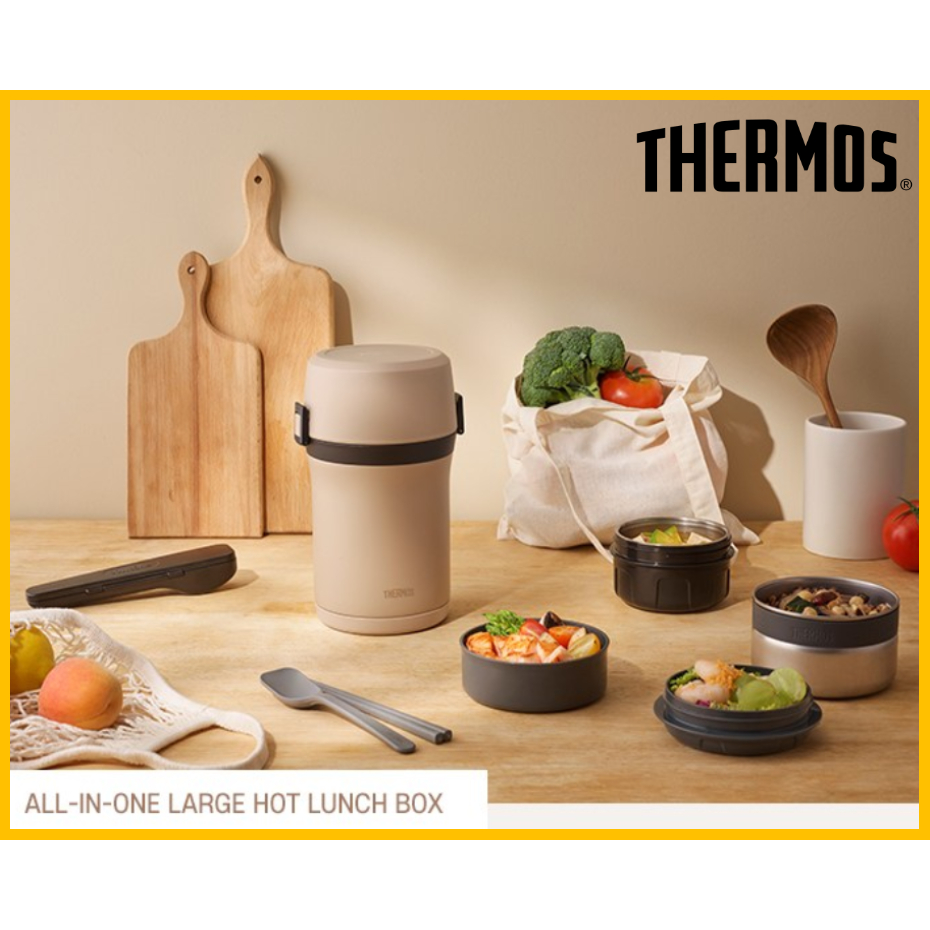Conjunto De Lancheira Térmica Multifuncional De Grande Capacidade Com Refrigerador Térmico Bento TKLH-1500-SBG