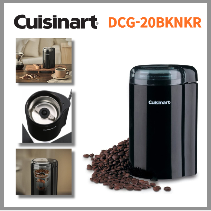 Cuisinart DCG-20BKNKR Moedor De Grãos Para Bar De Café Tigela E Lâminas Elétricas De Aço Inoxidável