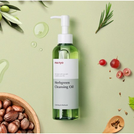 Detalhes do MANYO Óleo de limpeza verde de muitas ervas, 200ml