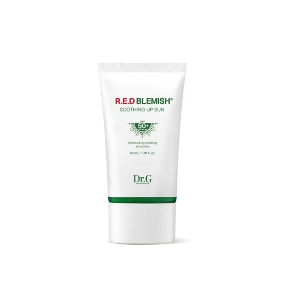 dr.g red blemish soothing up sun solar protector spf50+/ PA++++ 50ml em Oferta na Shopee