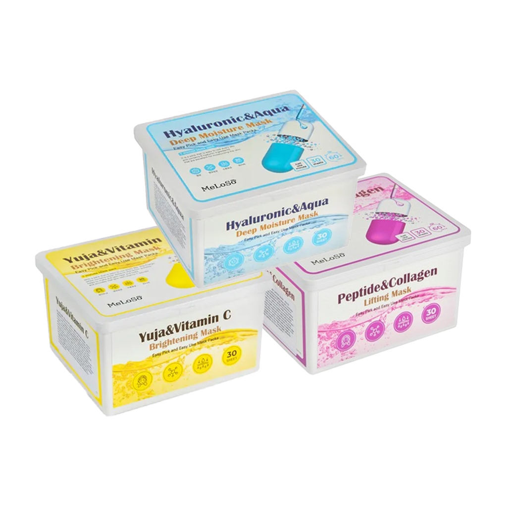 meloso mask 25ml 30sheet 3types em Oferta na Shopee